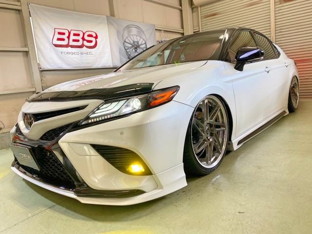 70カムリハイブリッド　ホイール　取付【山口県　周南市　タイヤ・ホイール・ナビ・ドライブレコーダー等のパーツ取付・販売をしております！愛車のカスタムや修理等も大歓迎受付中！お気軽に　エスエスクルー　へお問合わせ下さい！】