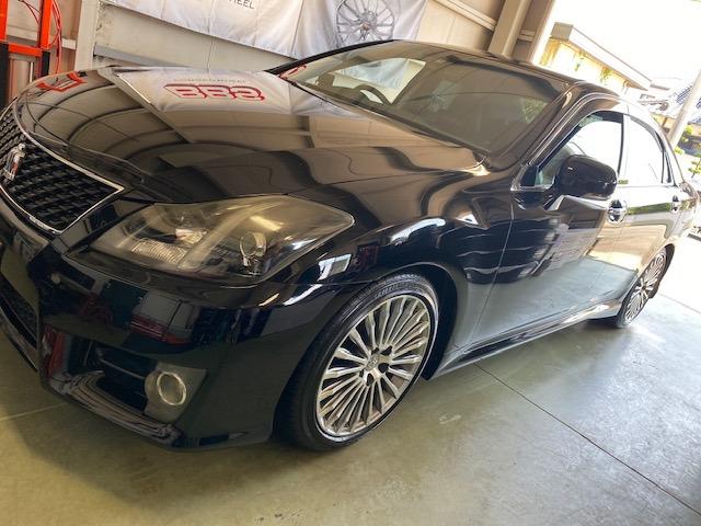 トヨタ マークX メンテナンス【山口県 周南市 タイヤ・ホイール・ナビ・ドライブレコーダー等のパーツ取付・販売をしております!愛車のカスタムや修理等も大歓迎受付中!お気軽に エスエスクルー へお問合わせ下さい!】