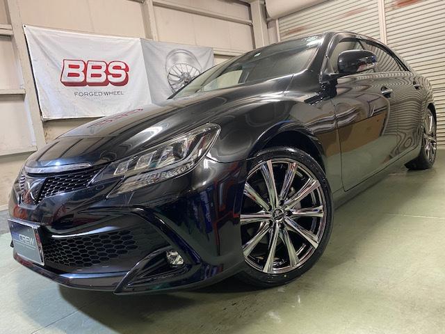 トヨタ　マークX　ホイール　取付【山口県　周南市　タイヤ・ホイール・ナビ・ドライブレコーダー等のパーツ取付・販売をしております！愛車のカスタムや修理等も大歓迎受付中！お気軽に　エスエスクルー　へお問合わせ下さい！】