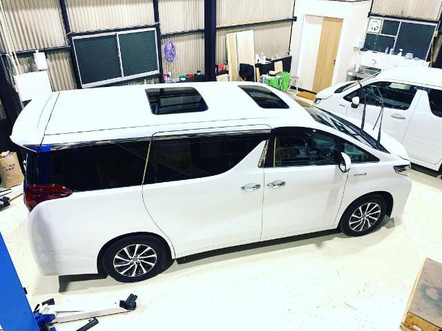 30アルファード  ボディーコーティング  オール磨き  ガラスコーティング施工