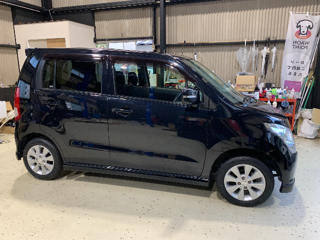 AZワゴン  タイヤ交換  ホイールサビ取り  ブレーキダスト除去