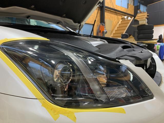 20クラウンアスリート ヘッドライトスチーマー施工 ヘッドライトクリーニング