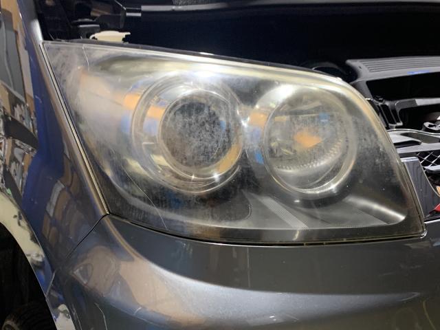 ムーヴカスタム ヘッドライトスチーマー施工