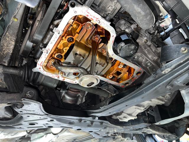 WiLL VS  エンジンオイル漏れ修理 オイルパンガスケット ヘッドカバーガスケット交換