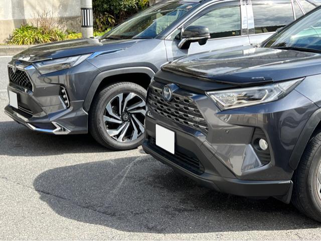 RAV4 前期ハイブリッドに後期ハイブリッドヘッドライト ポン付け RAV4 前期ハイブリッドに後期ハイブリッドヘッドライト ポン付け