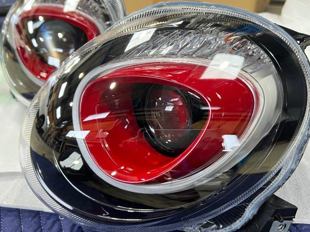 フィアット500 純正ヘッドライト　インナー塗装