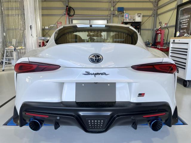 トヨタ GR スープラ RZ マフラー交換 HKS スーパーターボマフラー