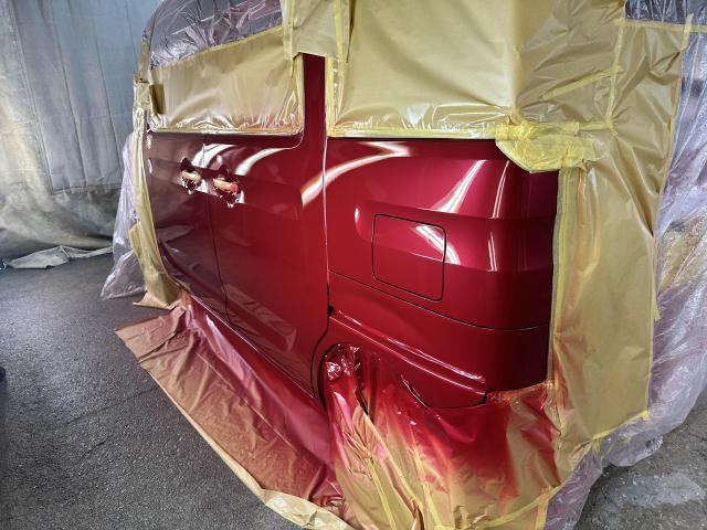 スズキ　スペーシアカスタム　キズ・へこみ直し　車検
広島市　安佐北区　安佐町　可部　飯室　鈴張　千代田