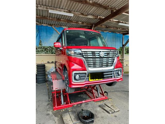 スズキ　スペーシアカスタム　キズ・へこみ直し　車検
広島市　安佐北区　安佐町　可部　飯室　鈴張　千代田