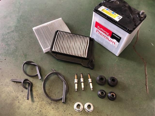 スズキ　スペーシアカスタム　ダイハツ　ムーヴ　車検　整備【岡山県　岡山市南区で持込でのタイヤ交換・ドライブレコーダー・ナビ等のパーツ取付・コーティング施工・車検・修理の事なら”オートサービス坪井石油”へ！】
