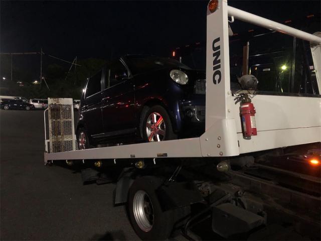 スズキ　スペーシアカスタム　ダイハツ　ムーヴ　車検　整備【岡山県　岡山市南区で持込でのタイヤ交換・ドライブレコーダー・ナビ等のパーツ取付・コーティング施工・車検・修理の事なら”オートサービス坪井石油”へ！】
