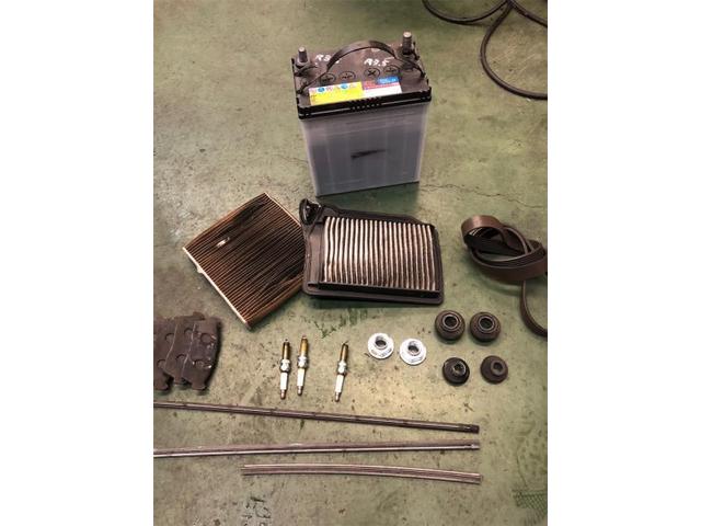 スズキ　スペーシアカスタム　納車整備【岡山県　岡山市南区で持込でのタイヤ交換・ドライブレコーダー・ナビ等のパーツ取付・コーティング施工・車検・修理の事なら”オートサービス坪井石油”へ！】