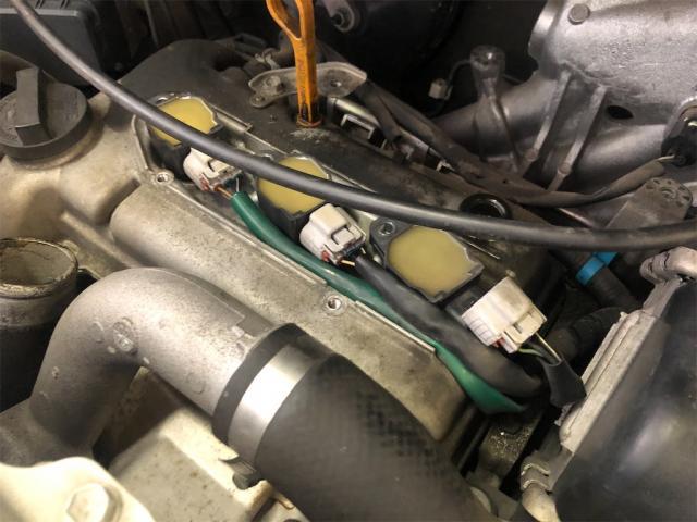 スズキ　パレット　プラグ交換　水漏れ修理・スズキ　キャリートラック　オイル、タイヤ交換【岡山県　岡山市南区で持込でのタイヤ交換・ドライブレコーダー・ナビ等のパーツ取付・コーティング施工・車検・修理の事なら”オートサービス坪井石油”へ！】