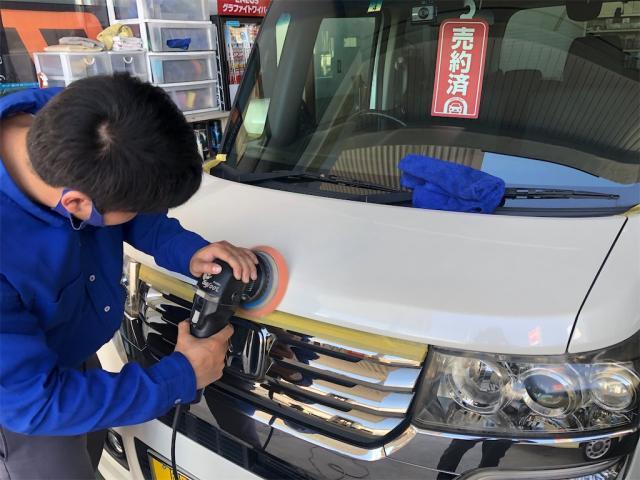 ホンダ　N-BOX　磨き・修理見積と買替のご提案【岡山県　岡山市南区で持込でのタイヤ交換・ドライブレコーダー・ナビ等のパーツ取付・コーティング施工・車検・修理の事なら”オートサービス坪井石油”へ！】