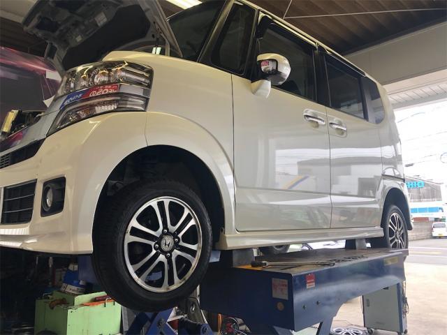 ホンダ　Ｎ－ＢＯＸ　納車　整備【岡山県　岡山市南区で持込でのタイヤ交換・ドライブレコーダー・ナビ等のパーツ取付・コーティング施工・車検・修理の事なら”オートサービス坪井石油”へ！】