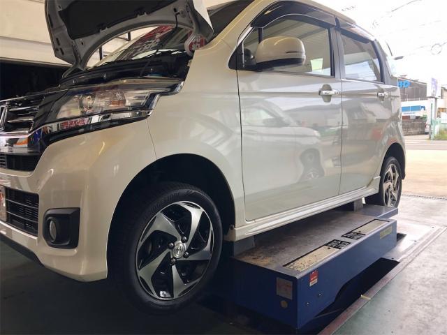 届きました！ホンダ　Ｎ－ＷＧＮ　カスタム　納車整備　１２ヶ月点検【岡山県　岡山市南区で持込でのタイヤ交換・ドライブレコーダー・ナビ等のパーツ取付・コーティング施工・車検・修理の事なら”オートサービス坪井石油”へ！】