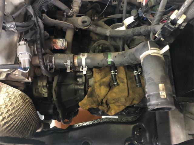 ダイハツ　ミラジーノ　車検【岡山県　岡山市南区で持込でのタイヤ交換・ドライブレコーダー・ナビ等のパーツ取付・コーティング施工・車検・修理の事なら”オートサービス坪井石油”へ！】