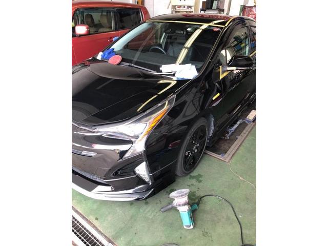 トヨタ　プリウス　納車【岡山県　岡山市南区で持込でのタイヤ交換・ドライブレコーダー・ナビ等のパーツ取付・コーティング施工・車検・修理の事なら”オートサービス坪井石油”へ！】