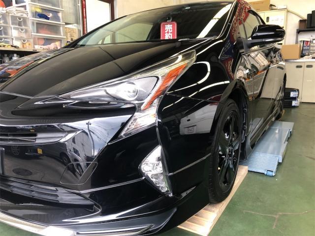 トヨタ　プリウス　納車【岡山県　岡山市南区で持込でのタイヤ交換・ドライブレコーダー・ナビ等のパーツ取付・コーティング施工・車検・修理の事なら”オートサービス坪井石油”へ！】