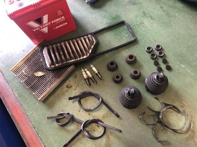 ダイハツ　ミラココア　納車整備【岡山県　岡山市南区で持込でのタイヤ交換・ドライブレコーダー・ナビ等のパーツ取付・コーティング施工・車検・修理の事なら”オートサービス坪井石油”へ！】