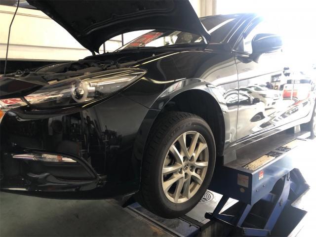 マツダ　アルセラ　オイル交換【岡山県　岡山市南区で持込でのタイヤ交換・ドライブレコーダー・ナビ等のパーツ取付・コーティング施工・車検・修理の事なら”オートサービス坪井石油”へ！！