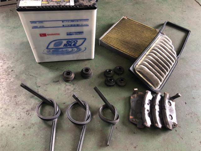 ダイハツ　タント、納車整備　全車記録簿発行！！【岡山県　岡山市南区で持込でのタイヤ交換・ドライブレコーダー・ナビ等のパーツ取付・コーティング施工・車検・修理の事なら”オートサービス坪井石油”へ！！