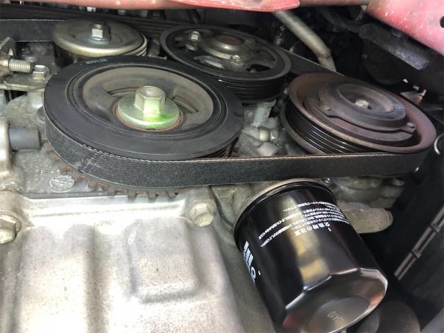 ニッサン　モコ　車検　整備【岡山県　岡山市南区で持込でのタイヤ交換・ドライブレコーダー・ナビ等のパーツ取付・コーティング施工・車検・修理の事なら”オートサービス坪井石油”へ！！