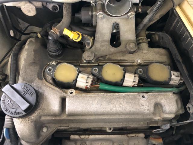 スズキ　ワゴンR　エンジンが急に振動する・・・修理【岡山県　岡山市南区で持込でのタイヤ交換・ドライブレコーダー・ナビ等のパーツ取付・コーティング施工・車検・修理の事なら”オートサービス坪井石油”へ！！