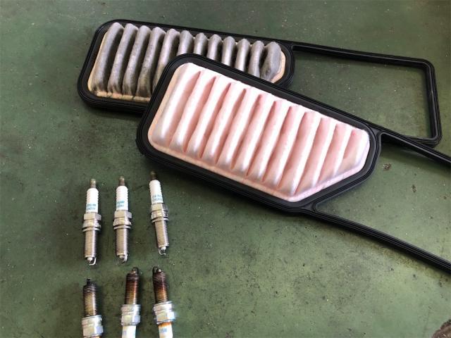 ダイハツ　ミラの納車整備！【岡山県　岡山市南区で持込でのタイヤ交換・ドライブレコーダー・ナビ等のパーツ取付・コーティング施工・車検・修理の事なら”オートサービス坪井石油”へ！！