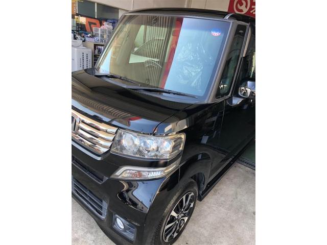 ホンダ　Ｎ-ＢＯＸカスタム　納車　整備【岡山県　岡山市南区で持込でのタイヤ交換・ドライブレコーダー・ナビ等のパーツ取付・コーティング施工・車検・修理の事なら”オートサービス坪井石油”へ！！