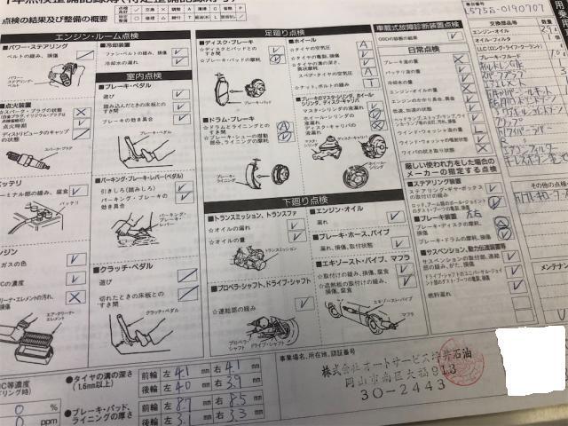 ダイハツ　ムーブコンテ　１２ヶ月点検【岡山県　岡山市南区で持込でのタイヤ交換・ドライブレコーダー・ナビ等のパーツ取付・コーティング施工・車検・修理の事なら”オートサービス坪井石油”へ！！