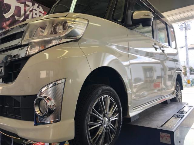 ホンダ　Ｎ-ＢＯＸカスタム　タイヤ交換【岡山県　岡山市南区で持込でのタイヤ交換・ドライブレコーダー・ナビ等のパーツ取付・コーティング施工・車検・修理の事なら”オートサービス坪井石油”へ！！