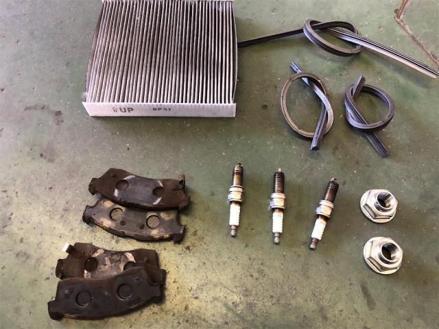 スズキ　ワゴンR　車検　整備【岡山県　岡山市南区で持込でのタイヤ交換・ドライブレコーダー・ナビ等のパーツ取付・コーティング施工・車検・修理の事なら”オートサービス坪井石油”へ！！