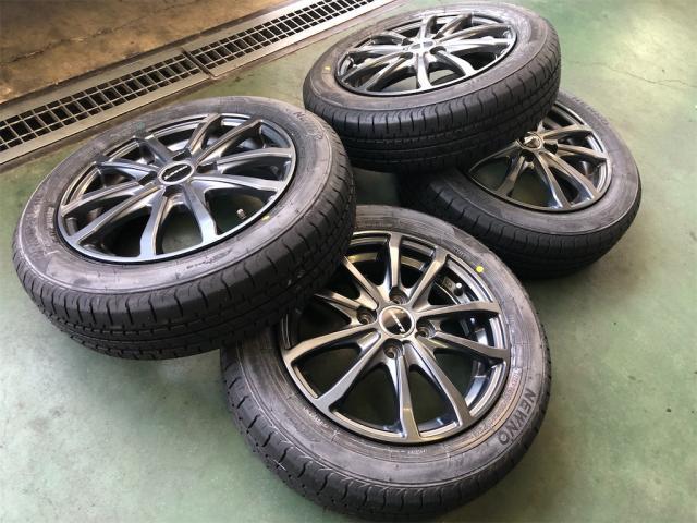 スズキ　ワゴンＲ　タイヤ交換　その他各所メンテナンス【岡山県　岡山市南区で持込でのタイヤ交換・ドライブレコーダー・ナビ等のパーツ取付・コーティング施工・車検・修理の事なら”オートサービス坪井石油”へ！！