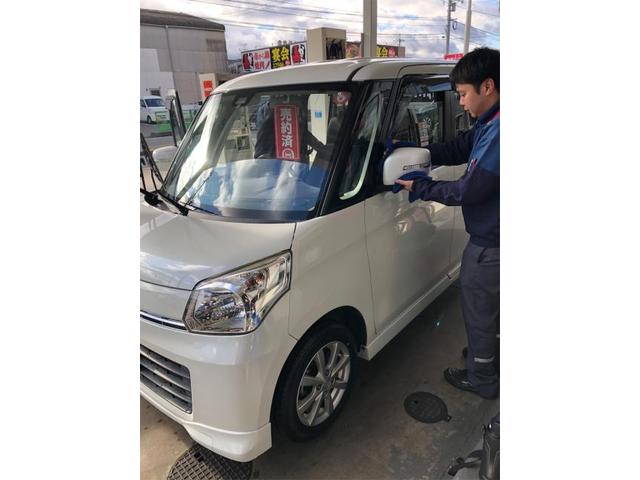 マツダ　フレアワゴン　納車整備【岡山県　岡山市南区で持込でのタイヤ交換・ドライブレコーダー・ナビ等のパーツ取付・コーティング施工・車検・修理の事なら”オートサービス坪井石油”へ！！