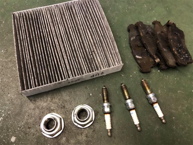 トヨタ　カローラフィルダー　スズキ　スペーシア　車検整備【岡山県　岡山市南区で持込でのタイヤ交換・ドライブレコーダー・ナビ等のパーツ取付・コーティング施工・車検・修理の事なら”オートサービス坪井石油”へ！！