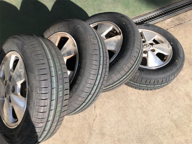 トヨタ　ヴォクシー　車検整備　タイヤ交換【岡山県　岡山市南区で持込でのタイヤ交換・ドライブレコーダー・ナビ等のパーツ取付・コーティング施工・車検・修理の事なら”オートサービス坪井石油”へ！！