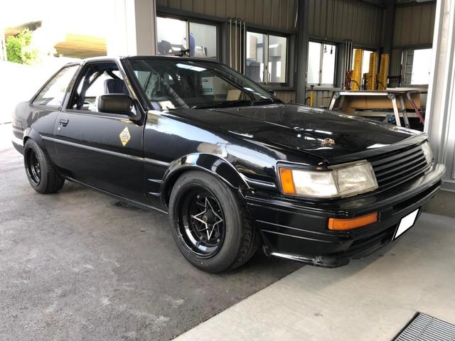 トヨタ　AE８６　マッドネイビー　オールペイント　施工【福山市・井原市でお車の修理・整備・車検・パーツ取付なら(株)備後板金へお任せください！！】