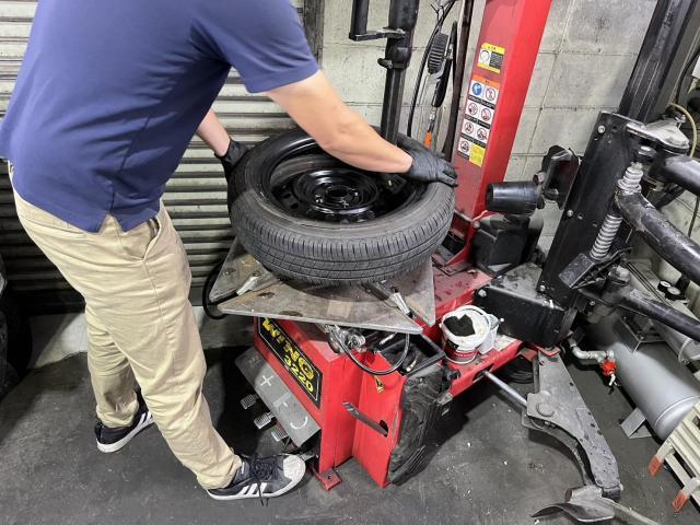 ダイハツ　ミライース　納車前点検　パーツ交換【岡山県　笠岡市で持込でのタイヤ交換・ナビ・ETC・ドライブレコーダー等のパーツ取付　車検　整備　修理の事なら“カーショップ　マスモト”へお問合わせ下さい！！】