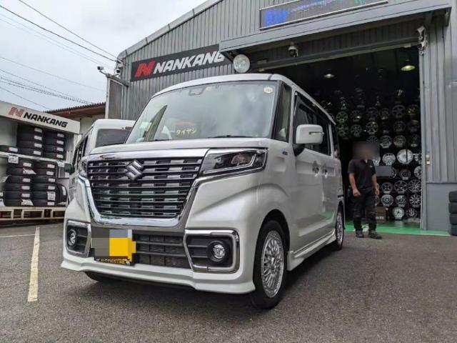 ツーエル 箕島店！スズキ スペーシアカスタム 165/55R15 TOYO NANOENERGY３ タイヤ交換！国産タイヤもツーエルにお任せください(^^)/【広島県 福山市 福山駅 西桜町 箕島町 神辺町 岡山県 井原市 笠岡市 倉敷市】