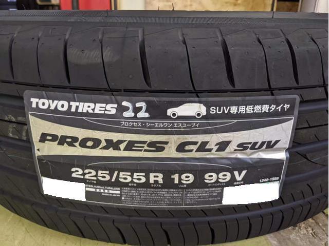 神辺店! CX-8 新車装着タイヤからTOYO 225/55R19 2本交換!マツダ車も