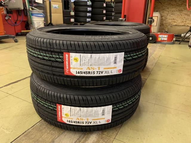 ツーエル 神辺店！スズキ キャリー 165/45R15 タイヤ交換！軽トラもツーエルにお任せください(^^)/【広島県 福山市 箕島町 神辺町 岡山県 井原市 笠岡市 倉敷市 】ナンカン AS-1 軽バン インチアップ 持込 145R12 