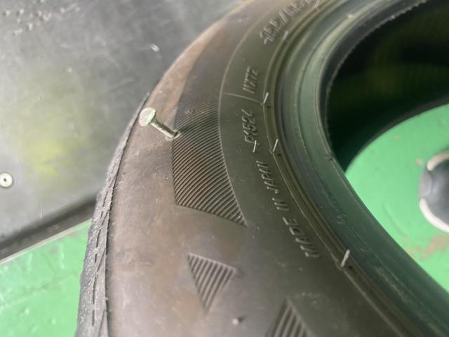 ツーエル 箕島店！ホンダ ライフ 155/65R13 パンクの為交換！中古タイヤもツーエルにお任せください(^^)/【広島県 福山市 箕島町 神辺町 岡山県 井原市 笠岡市 倉敷市 】バースト ブリヂストン NEXTRY 国産タイヤ 