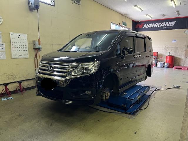 ツーエル 神辺店！ホンダ ステップワゴン スパーダ  225/40R18 タイヤ交換！インチアップもツーエルにお任せください(^^)/【広島県 福山市 箕島町 神辺町 岡山県 井原市 笠岡市 倉敷市 】ナンカン NANKANG 海外製タイヤ