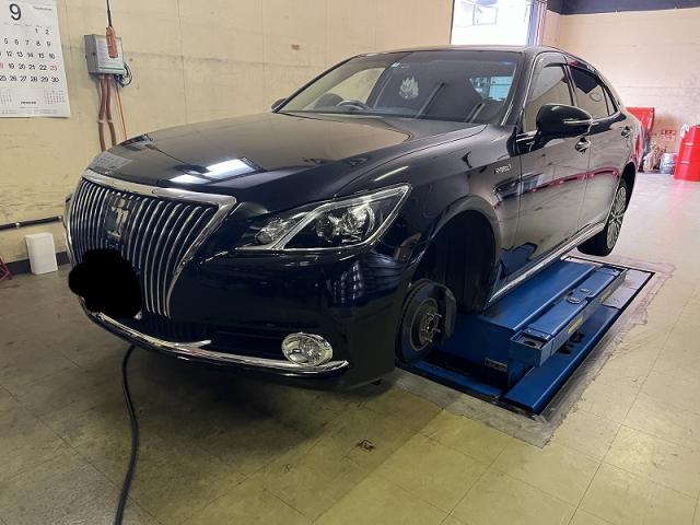 ツーエル 神辺店！トヨタ クラウン 225/45R18 チャンシャン！サイド傷タイヤ交換！輸入タイヤもツーエルにお任せください(^^)/【広島県 福山市 箕島町 神辺町 岡山県 井原市 笠岡市 倉敷市 】CSC-701 パンク バースト 