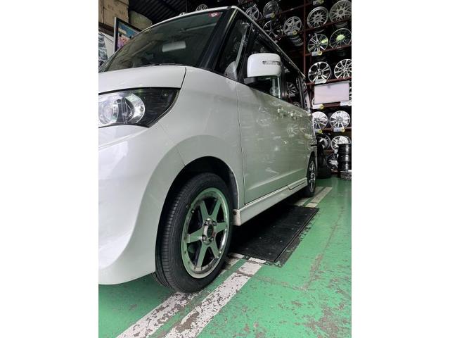 ツーエル 箕島店！スズキ パレット 165/55R15 新品タイヤと中古ホイール交換！軽自動車カスタムもツーエルにお任せください(^^)/【広島県 福山市 福山駅 西桜町 箕島町 神辺町 岡山県 井原市 笠岡市 倉敷市 山手町 駅家町 】