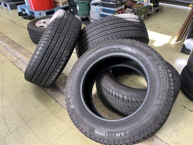 ツーエル 神辺店！ABA-WK36 三菱 ジープ パンクの為ご来店！265/60R18 ミシュラン 持ち込み交換！持込タイヤ・ホイールもお任せください(^^)/【広島県 福山市  箕島町 神辺町 駅家町 岡山県 井原市 笠岡市 倉敷市】
