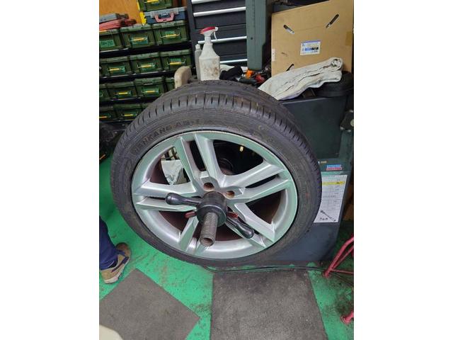 ツーエル 箕島店！パンク箇所からエア漏れ！アウディ Ａ４ NANKANG 245/40R18 AS-1 タイヤ交換！ナンカンタイヤもお任せください(^^)/【広島県 福山市  箕島町 神辺町 駅家町 岡山県 井原市 笠岡市 倉敷市】