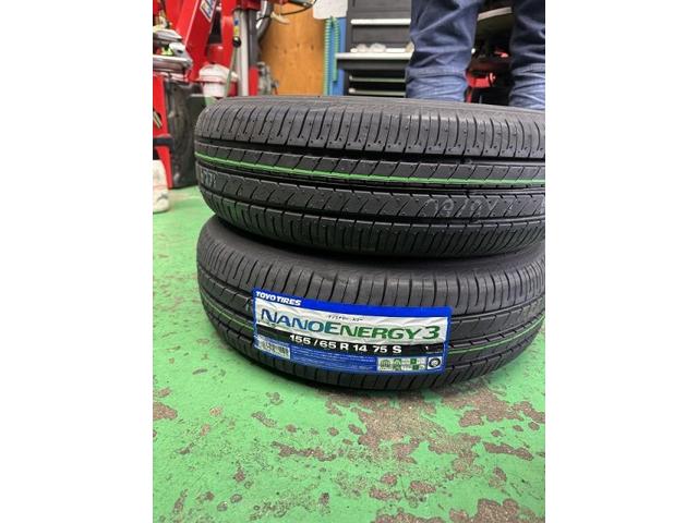 ツーエル 箕島店！ダイハツ ミラココア 155/65R14 TOYO NANOENERGY3 フロントワイパー交換！タイヤ・ワイパーもお任せください(^^)/【広島県 福山市  箕島町 神辺町 駅家町 岡山県 井原市 笠岡市 倉敷市】