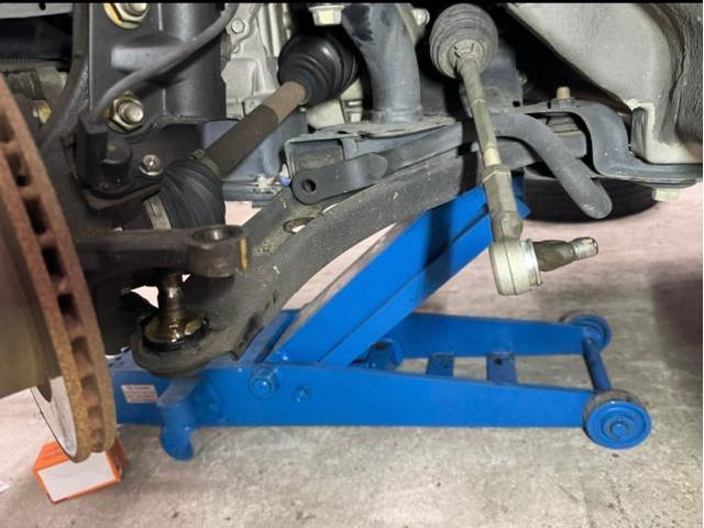 スズキ　セルボ　メンテナンス・日常点検　ロアアームブーツ交換　タイロッドエンドブーツ交換　スタビリンク交換　岡山　都窪郡　早島　倉敷　ガレージVASE